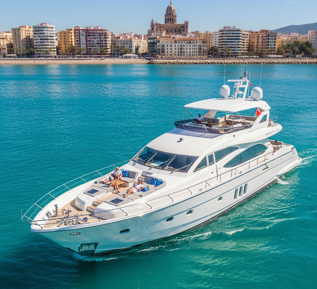 Malaga background - Spain yacht