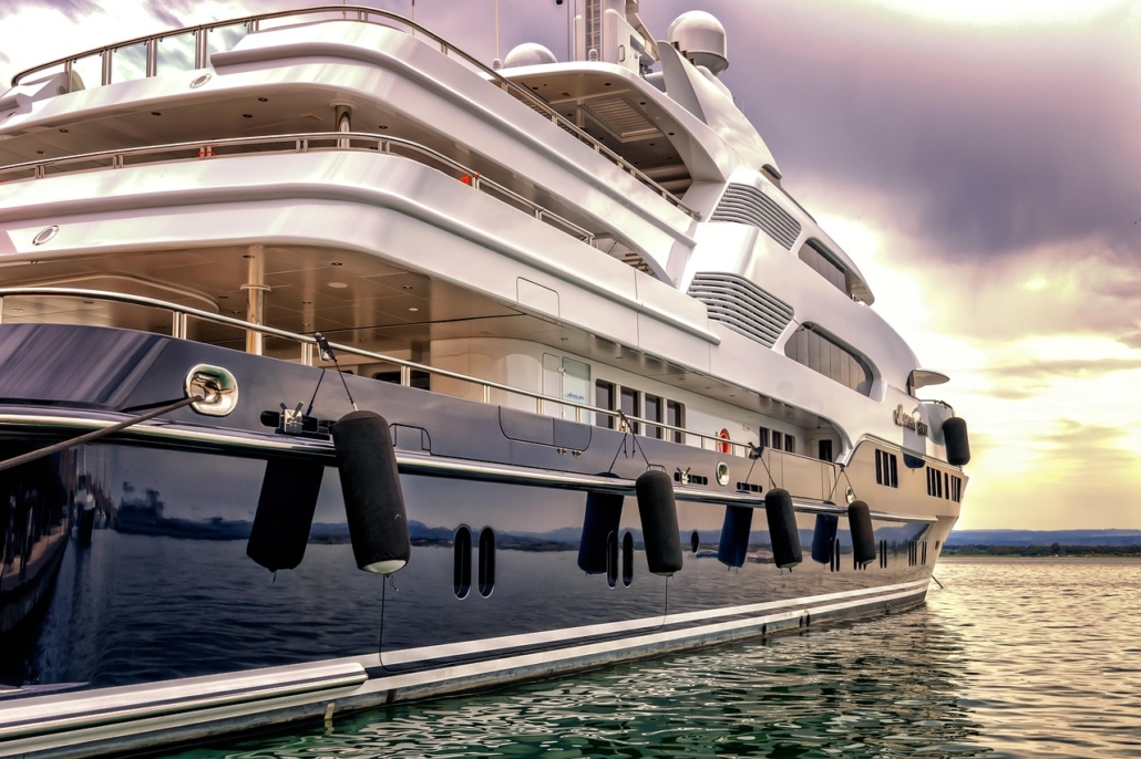 Blue ocean yacht